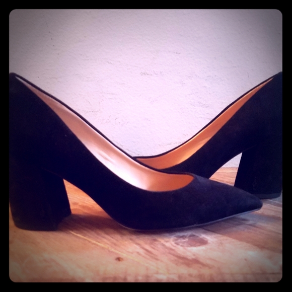 Sam Edelman Shoes - Sam Edleman Suede Chunky Heels